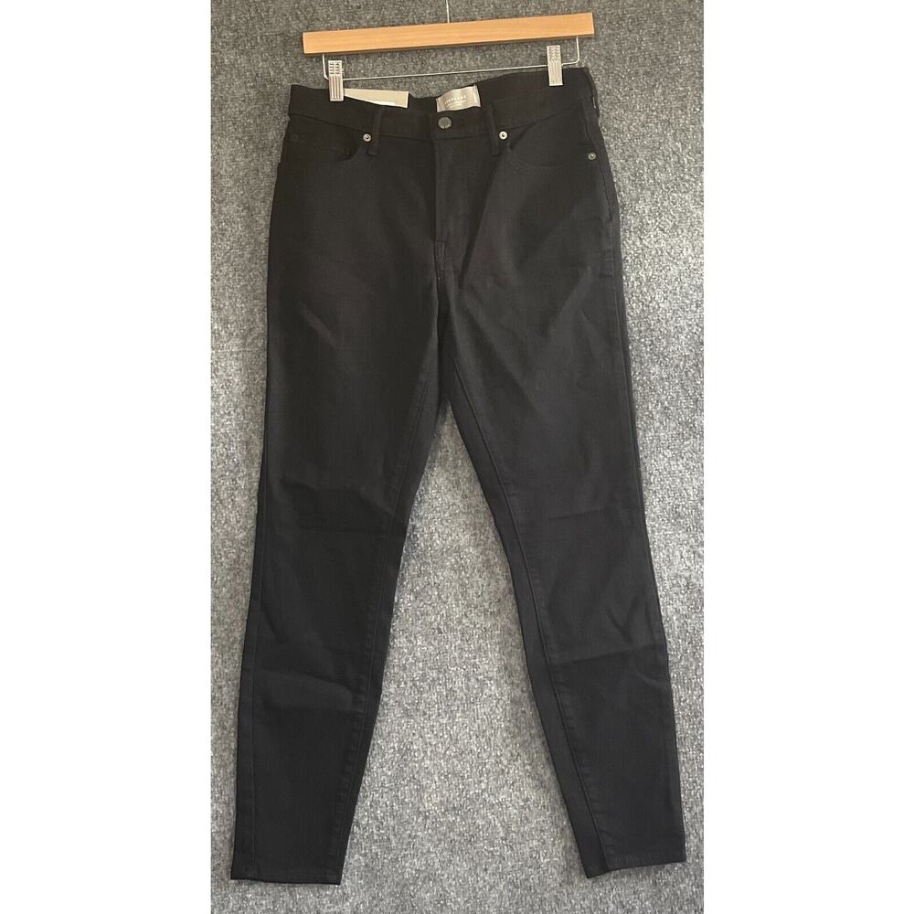 Everlane Sz 30 Womens Jeans Ankle Mid-Rise Skinny Stretch Black